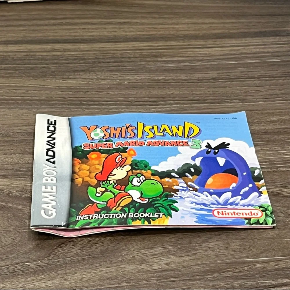 Vintage Nintendo Game Boy Advance Yoshi's Island Super Mario Advance 3 Manual
